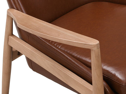Mid-Century Modern Accent Armchair With High Back