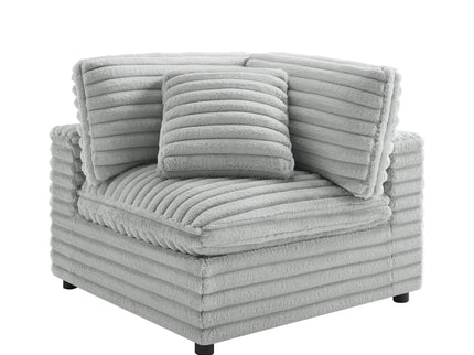 Jenny - Corner Accent Chair - Gray