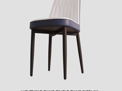 Modern Dining Chair With Cushions And Metal Legs