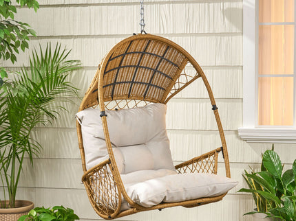 Malia - Wicker Hanging Chair With Cushion