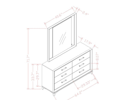 Star - Dresser - White