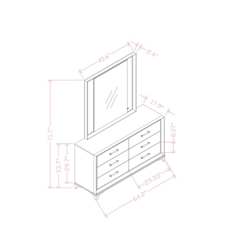 Star - Dresser - White