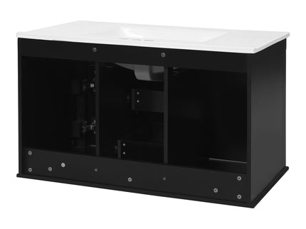 French Simple Style Wall Mounted Bathroom Cabinet With Sink