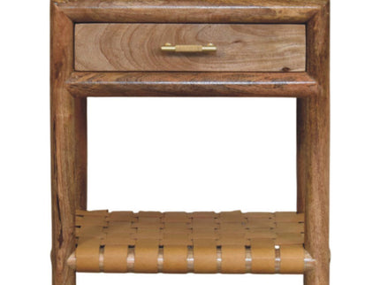 Regency - Woven Nightstand With Drawer - Light Brown