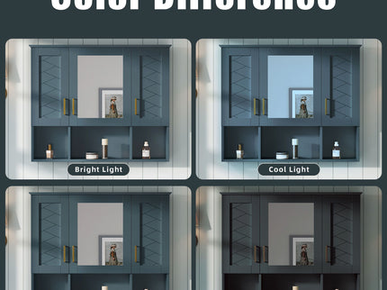 Modern Wall Mounted Medicine Cabinet With Adjustable Shelves, Soft Close Doors, High Define Mirror