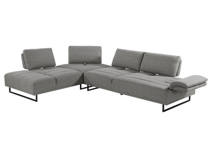 Harnal - L-Shape Sectional Adjustable Back Comfort Focused Sofa - Taupe