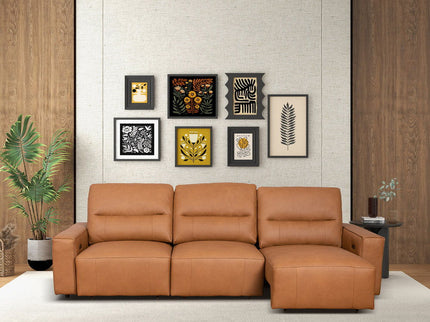 Grant - Triple Power Convertible Sofa - Cognac