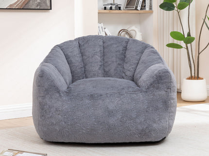 Beanbag Chair, Beanbag Sofa Chair With Armrests Stuffed High Density Foam