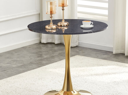 Round Dining Table & Thickened Top For Kitchen