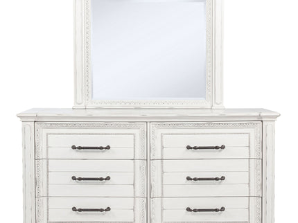 6 Drawer Dresser With Mirror - Vintage