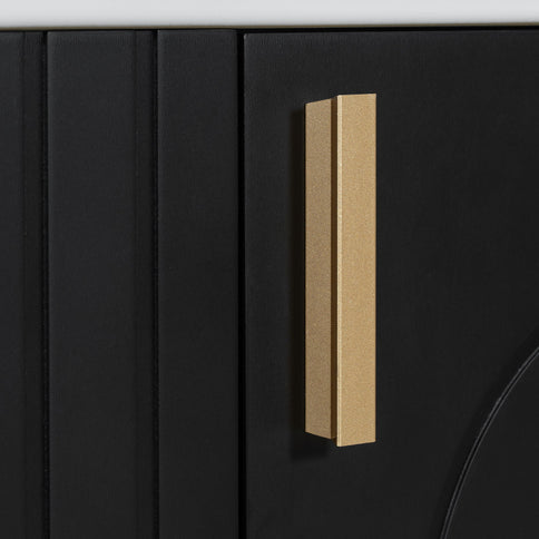 Classic Retro Bathroom Vanity With Sink, Door Shelf, Side Open Storage Frame