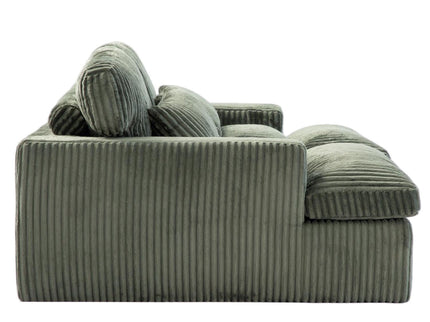 Double Chaise Lounge Chair, Oversized Upholstered Sleeper Cloud Couch