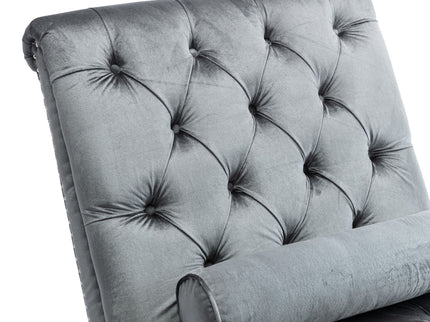 Chaise Lounge Indoor, Button Tufted Upholstered Chaise Lounge Chair With Pillow