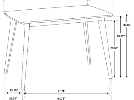 Retro Dining Table - Brown