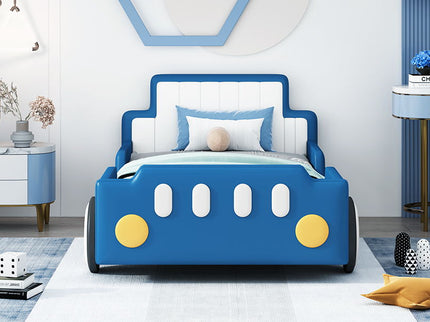 Race Car Shaped Platform Bed With Wheels