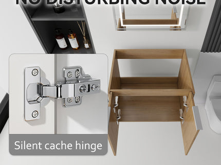Floating Bathroom Vanity Cabinet With Soft Close Double Doors, Spacious Interior Storage, Wall Mounted, Cabinet Only