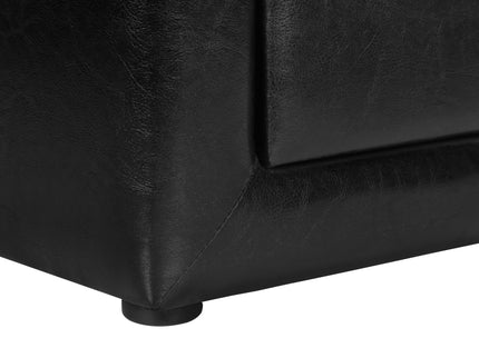 Nightstand, Storage Drawer Versatile Use, Upholstered, Transitional