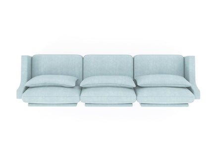 Elegant Sofa With Ergonomic Design And Lumbar Pillows