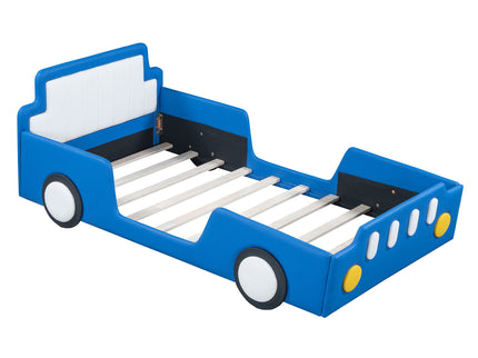 Race Car Shaped Platform Bed With Wheels