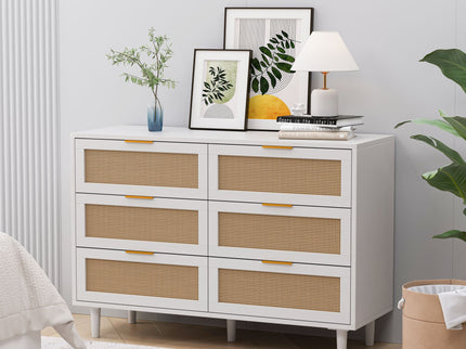 6 Drawer Storage Modern Cabinet For Bedroom
