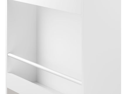 Wall Mounted Bookshelf, 3 Front Facing Display Shelves For Toddler Bedroom - White