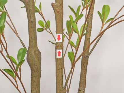 Lifelike Artificial Olive Tree With Plastic Pot For Home Living Room Decor - Green Leaves