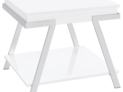 Briana - 2 Piece Coffee And End Table Set With Lift Top Legs - Gloss White