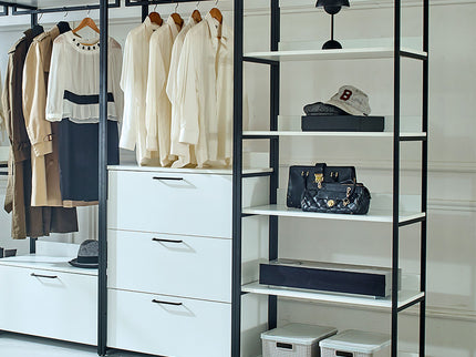 Fiona - Freestanding, Walk-In Closet System - White - Wood