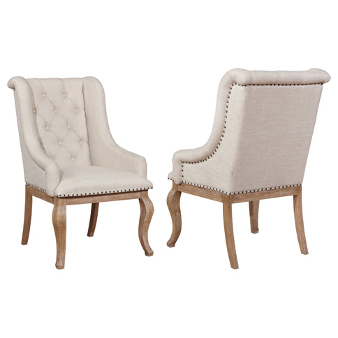 Fremont - Upholstered Dining With Button Tufted (Set of 2) - Brown