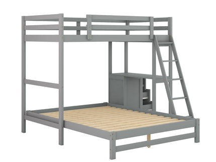 Bunk Bed With Built In Desk And 3 Drawers