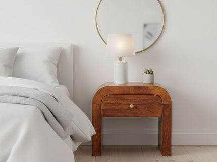 Mini Darcy - Nightstand With Curved Edges