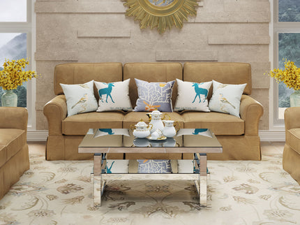 Square Coffee Table For Living Room - Silver