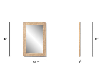Langford - Wall Mirror - Light Brown