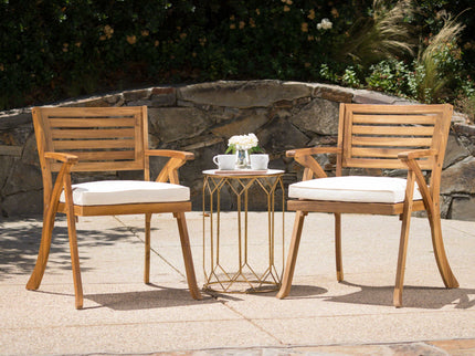 Dining Chair With Water Resistant Cushion - Teak