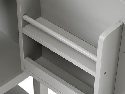 Modern Bathroom Vanity With Sink, Soft-Closing Door And Open Shelf