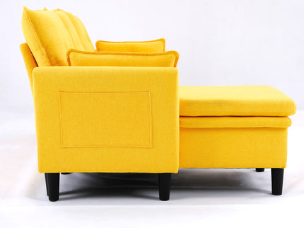 L-Shaped Reversible Chaise Sectional Sofa With Storage