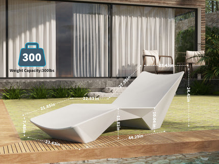 S - Shaped Pool Lounger, Ergonomic Design