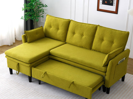 L-Shaped Reversible Chaise Sectional Sofa With Storage