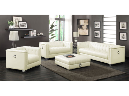 Cordelia - Square Ottoman - White