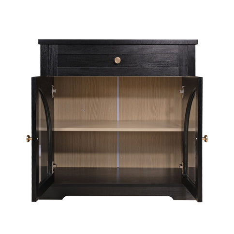 Modern Sideboard Cabinet With 1 Drawer And 2 Arched Doors