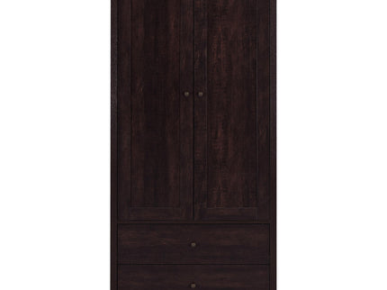 Nestor - 2 Drawer Tall Accent Cabinet With 2 Doors - Rustic