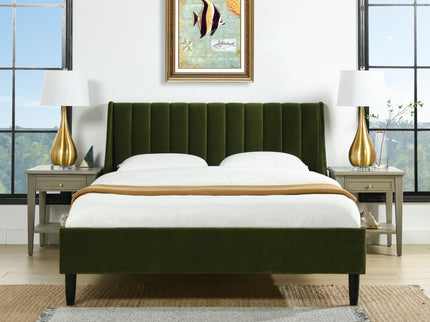 Aspen - Vertical Tufted Modern Headboard Platform Bed Set