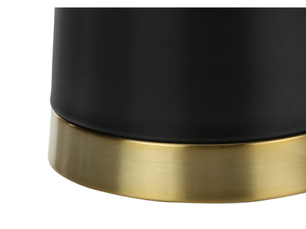 Lighting, Table Lamp, Resin, Contemporary - Black / Cream