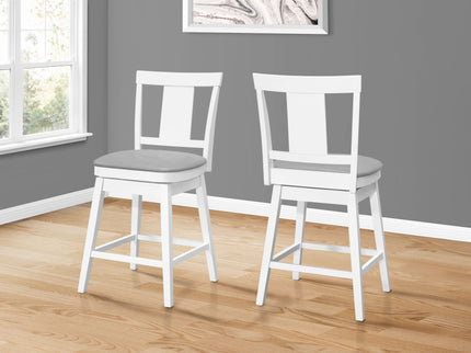 Swivel Bar Stool Counter Height, Transitional (Set of 2)