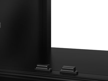 20" Bathroom Vanity With Sink Cabinet With 2 Doors, 2 Drawer, Magnetic Door Stopper, Adjustable Feet, Drop In Sink - Black