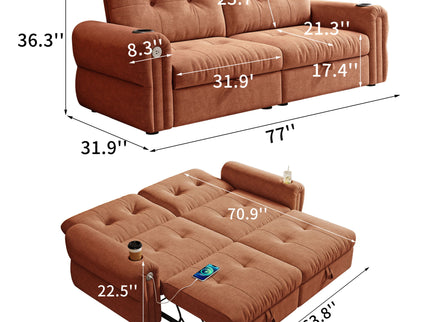 Cloud Like Convertible Sofa Bed With For Living Room