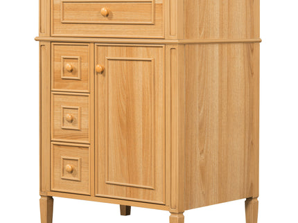 Bathroom Vanity With Sink, Cabinet With Flip Out Drawer, 2 Soft Close Drawers, 1 Soft Close Door - Wood