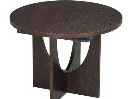 Topmax - 5 Piece Modern Extendable Round Dining Table Set With Removable Leaf For Small Places