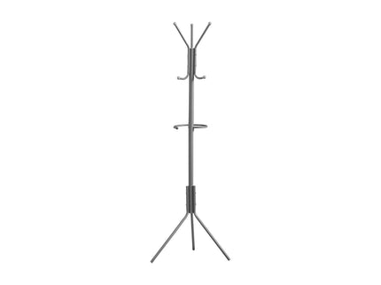 Coat Rack, Hall Tree, Free Standing, Hanging Bar, 6 Hooks, Entryway, Contemporary & Modern