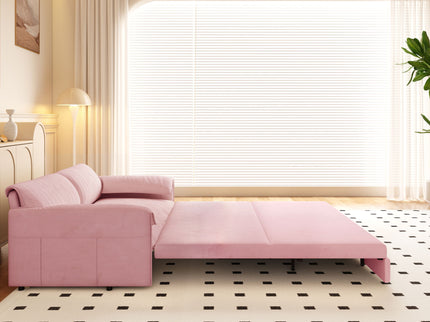 Queen Pull Out Sofa Bed With Side Storage